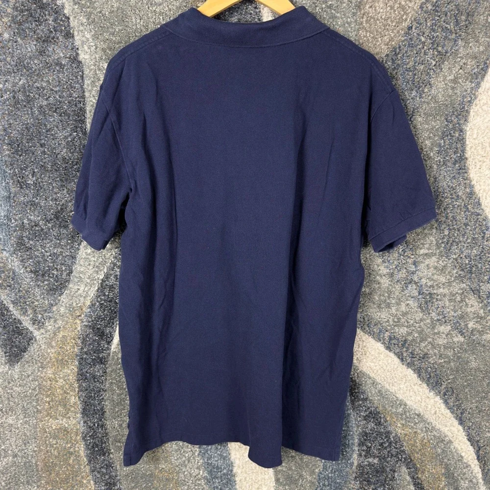 Polo Ralph Lauren Polo Shirt Mens XL Navy Blue Excellent Short Sleeve Pique
